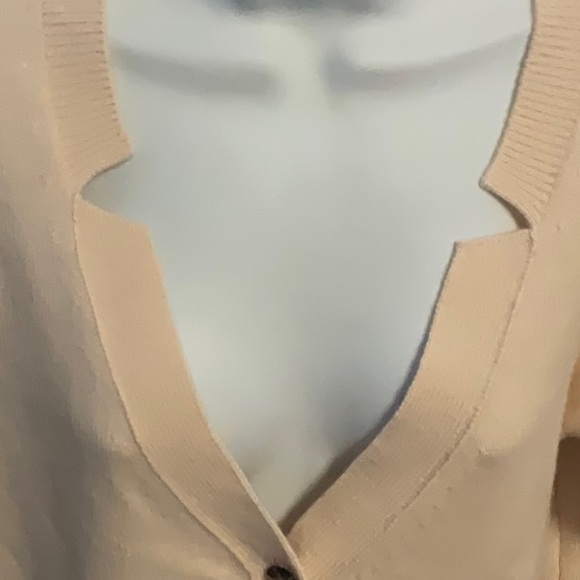 NWT $259 club Monaco Cashmere cardigan top. Sz XL . Color Praline - Picture 4 of 8